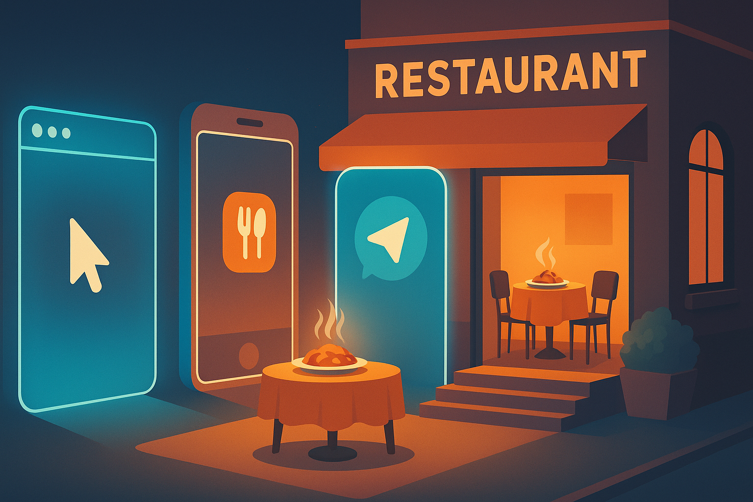 Сайт, приложение или Telegram-бот — что выгоднее ресторану